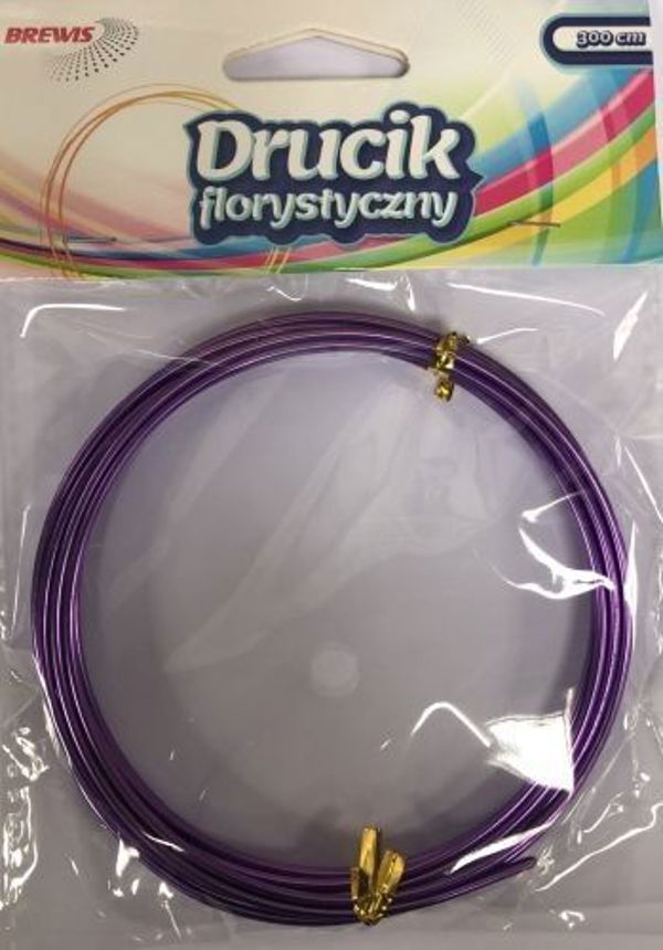 Brewis Ανθοκομικό Σύρμα 3m DF7, Μωβ