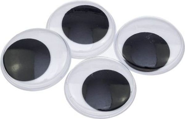 Brewis Κινούμενα Μάτια Χειροτεχνίας 30mm, Αυτοκόλλητα, 1τμχ