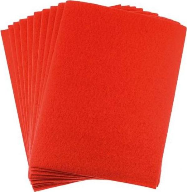 Τσόχα Χειροτεχνίας Brewis F410-4, A4, 2mm, Κόκκινο Χρώμα
