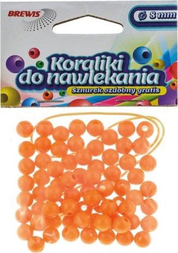 BREWIS Χάντρες για Κολιέ 8mm K8-4, Χρυσό Χρώμα