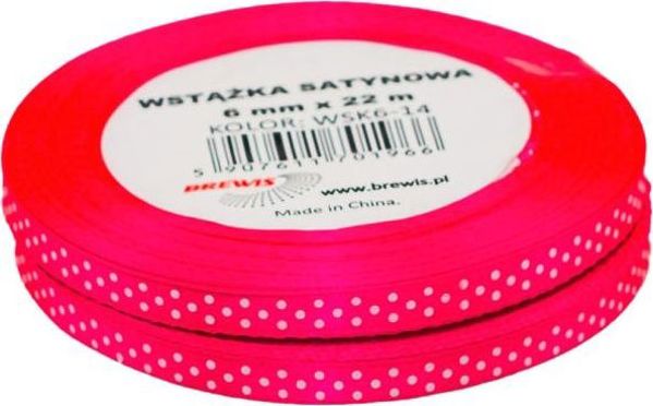 BREWIS Σατέν Κορδέλα Με Πουά 6mm/22m - Χρώμα 14