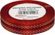 Brewis Σατέν Κορδέλα με Πουά 6mm, WSK6-161, Λευκή/Κόκκινη