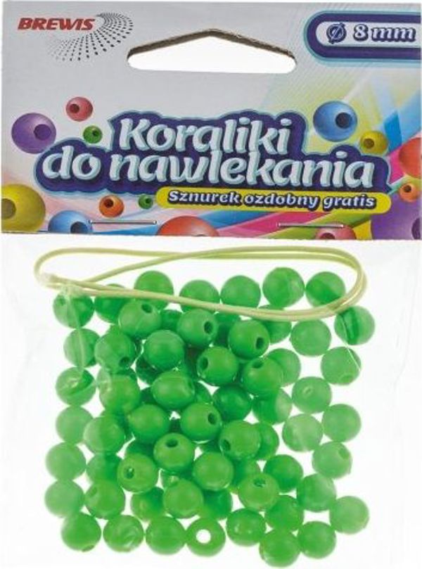BREWIS Χάντρες για Κολιέ K8-8, 8mm, Πράσινες