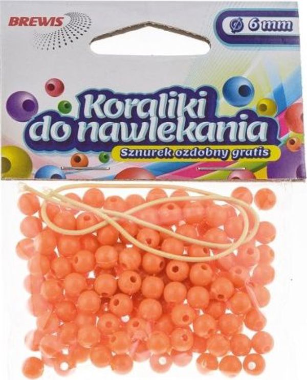 Brewis Χάντρες Για Κορδόνι K6-3, 6mm, Χρυσό