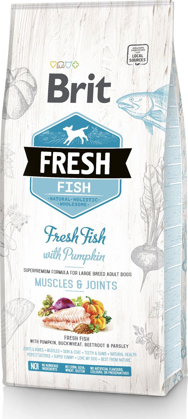 Brit Fresh Ψάρι Με Κολοκύθα Ενήλικος Μεγάλος 2.5kg