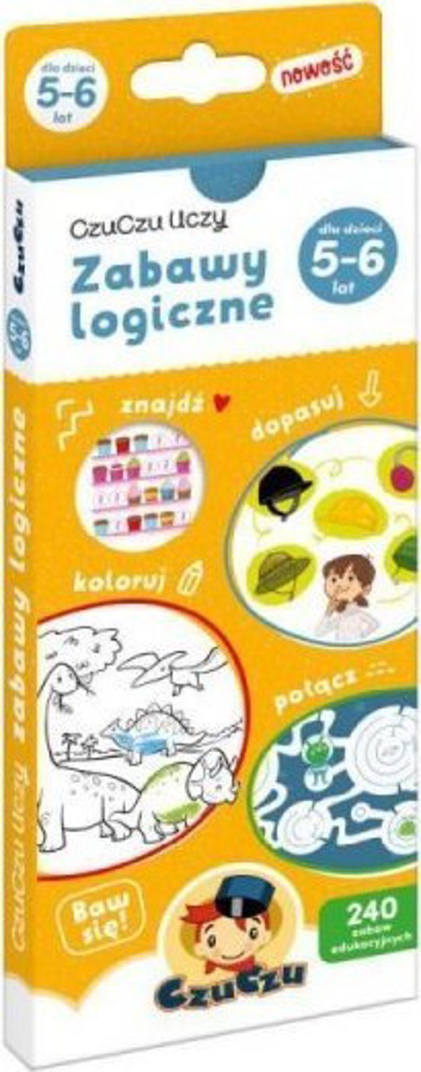 Bright Junior Media CzuCzu Εκπαιδευτικό Βιβλίο Λογικά Παιχνίδια για Παιδιά 5-6 Ετών, 240 Δραστηριότητες