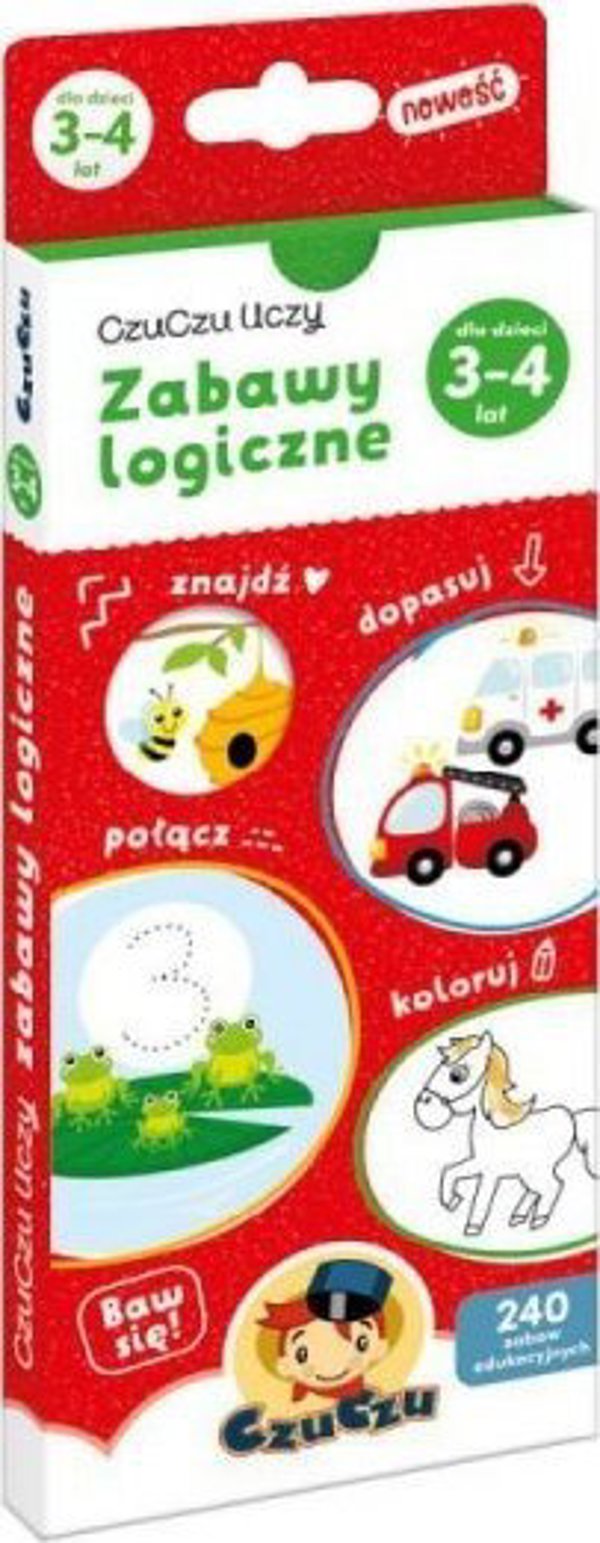 Bright Junior Media CzuCzu Βιβλίο με Λογικά Παιχνίδια για Παιδιά 3-4 Ετών