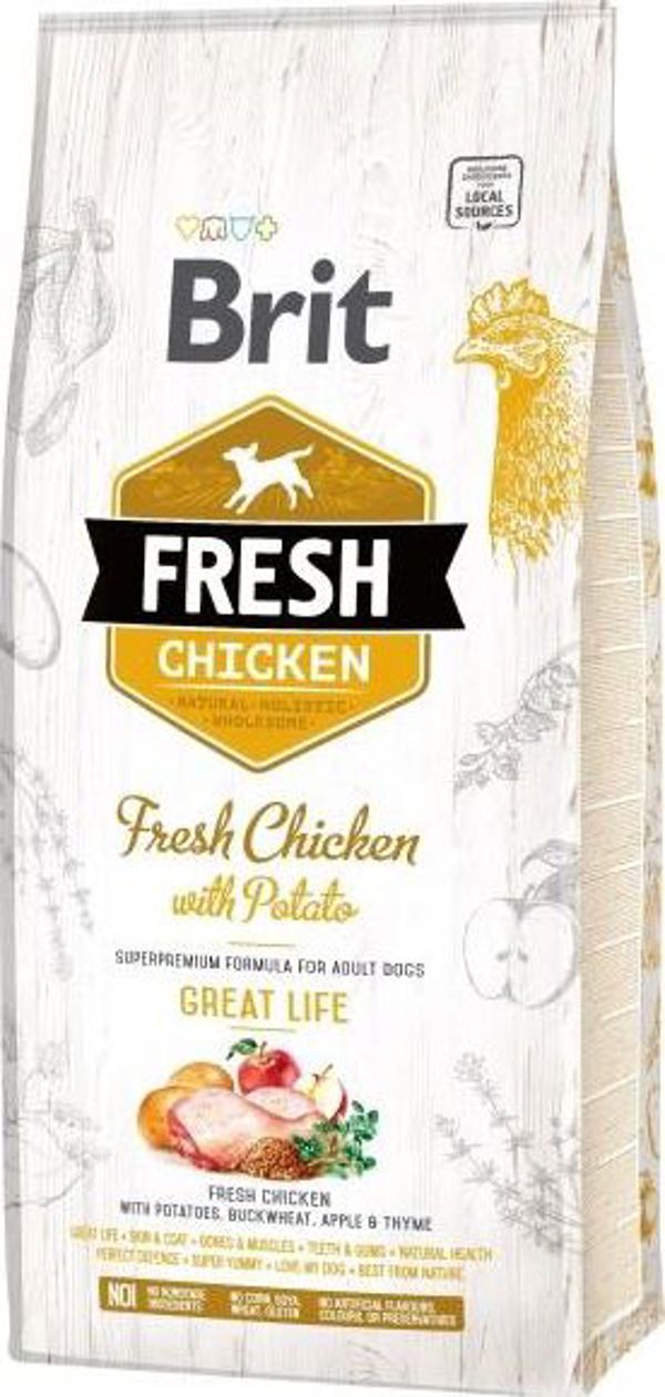 Brit Fresh Ενήλικος κοτόπουλο/ πατάτα 2.5kg