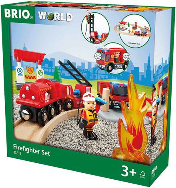 Σετ Πυροσβεστών Brio Kolejka Straz Pozarna (33815)