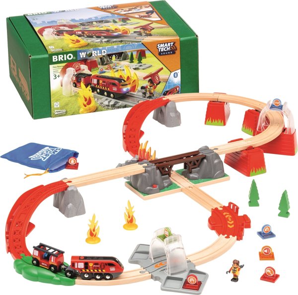 Brio Brio Railway BRIO σετ σιδηροδρομικών γραμμών Fire Rescue, 636004