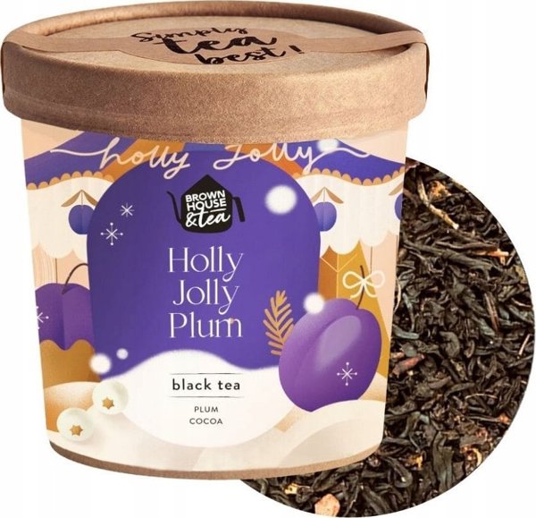 Brown House & Tea - Holly Jolly Plum - Χύμα τσάι 50g