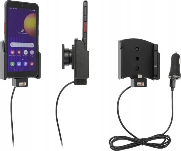 Brodit Ενεργή Βάση Αυτοκινήτου για Samsung Galaxy Xcover 5 με Καλώδιο USB και Φορτιστή