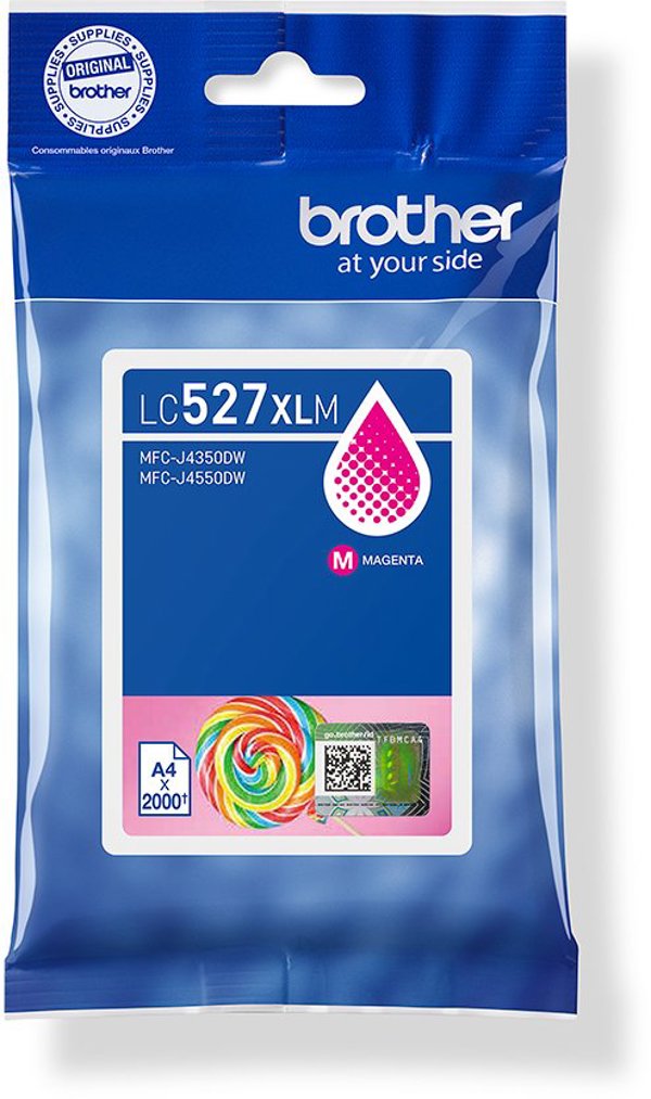 Μελανοδοχείο Inkjet Υψηλής Απόδοσης Magenta Brother LC527XLM | Brother
