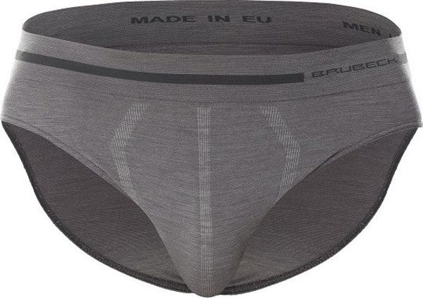 Ανδρικά εσώρουχα Brubeck BE10050 COMFORT WOOL σκούρο γκρι S