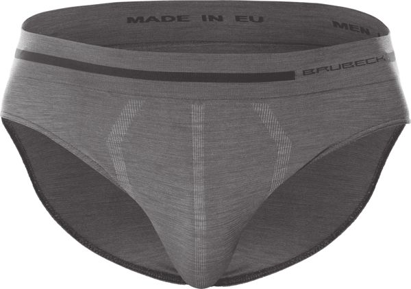 Brubeck BE10050 Ανδρικά σλιπ COMFORT WOOL σκούρο γκρι XXL