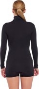 Brubeck LS1627W Γυναικεία μπλούζα με ζιβάγκο COMFORT MERINO μαύρο S