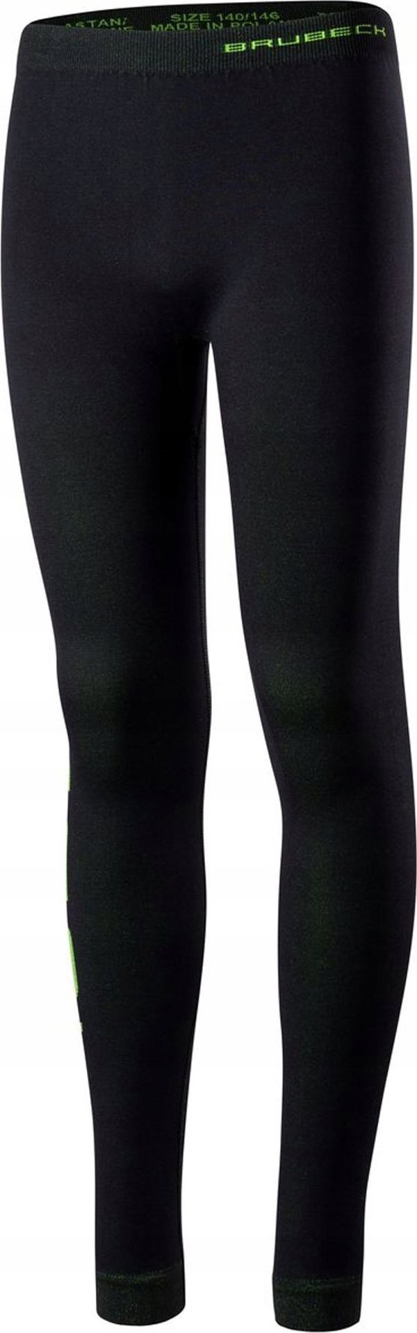Σετ εσωρούχων ποδοσφαίρου Brubeck KP1028J με καπέλο DRY JUNIOR μαύρο/νέον 152/158