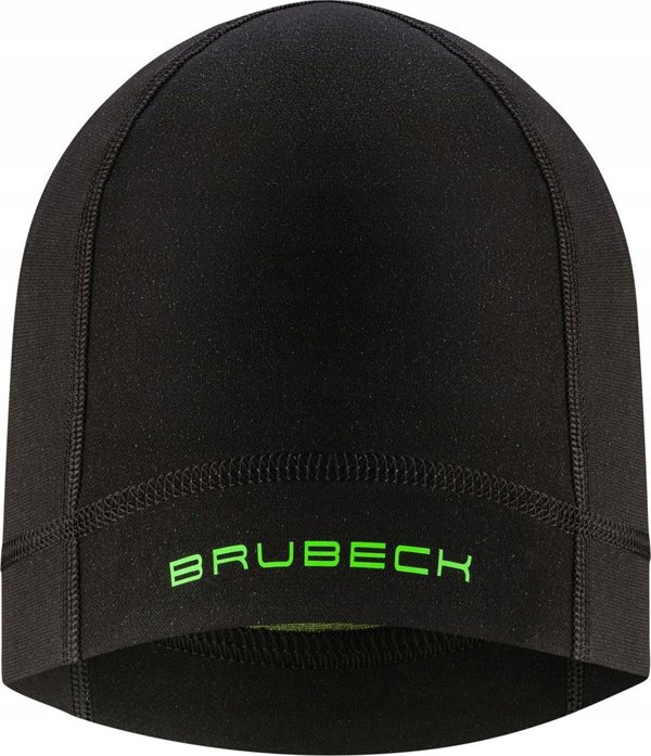 Σετ εσωρούχων ποδοσφαίρου Brubeck KP1028J με καπέλο DRY JUNIOR μαύρο/νέον 152/158