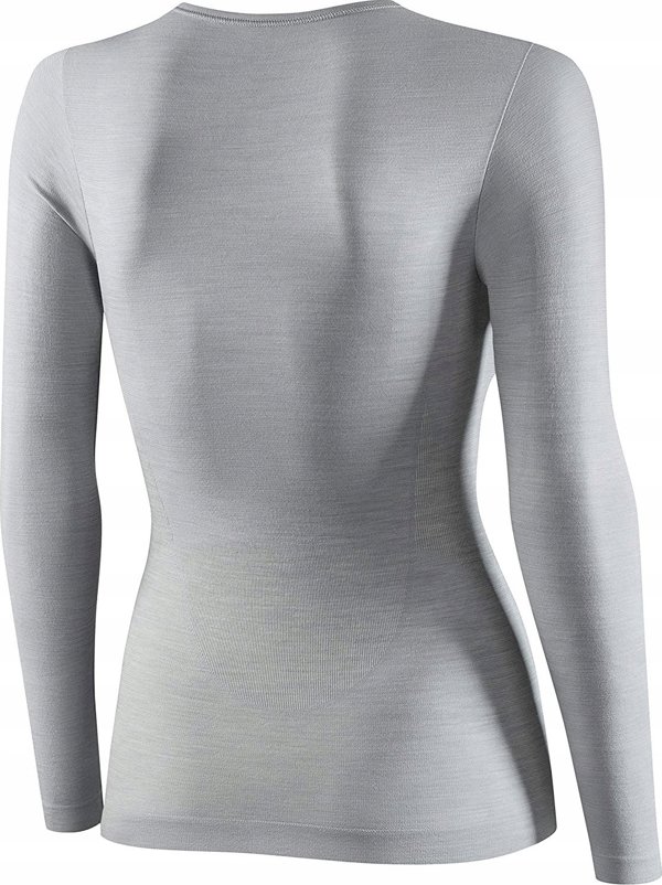 Μπλούζα γυναικεία Brubeck LS11610 με μακρύ μανίκι COMFORT WOOL γκρι XL