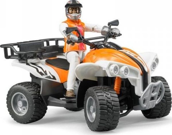 Bruder 63000 Παιχνίδι Quad με Οδηγό, Όχημα ATV για Παιδιά, Υψηλής Ποιότητας Πλαστικό