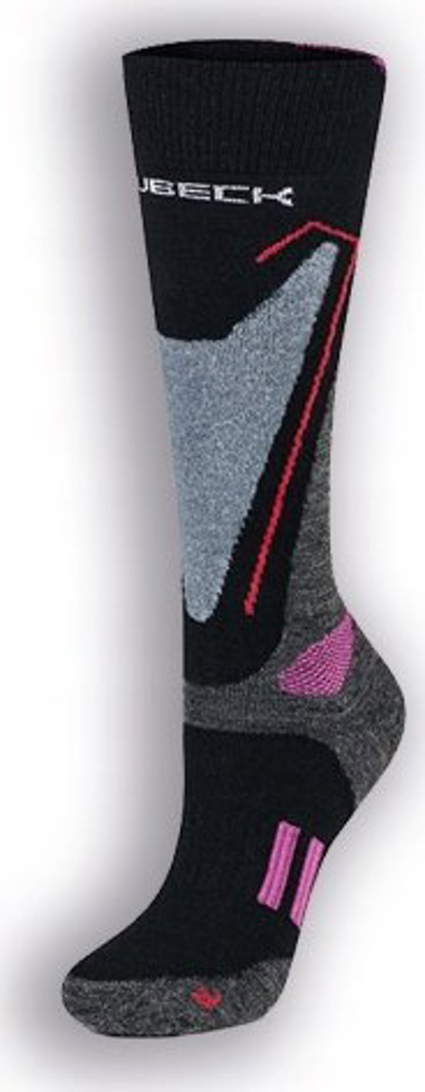 Κάλτσες γυναικείες Brubeck BSN002/W Snow Force Light γκρι/ροζ M/39-41
