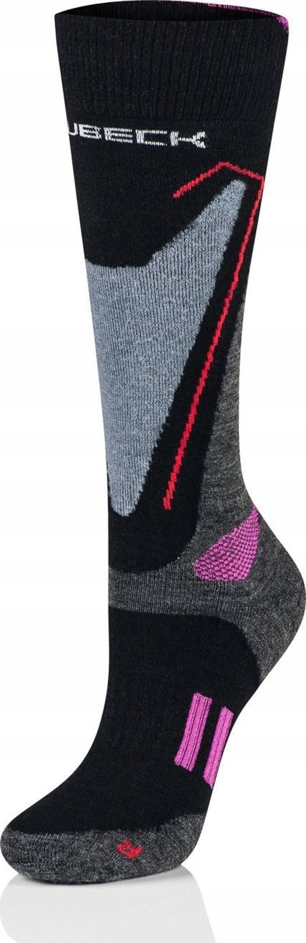 Κάλτσες γυναικείες Brubeck BSN002/W Snow Force Light γκρι/ροζ M/39-41