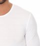 Brubeck LS01120A Ανδρικό μπλουζάκι με μακρύ μανίκι λευκό XXL