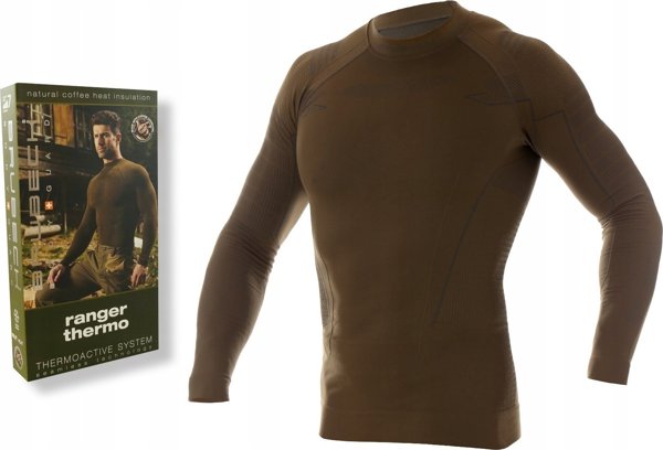 Brubeck LS14860 Ανδρική μπλούζα Ranger Thermo χακί XXL