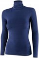 Μπλούζα γυναικεία με ζιβάγκο COMFORT MERINO μπλε S Brubeck LS1627W