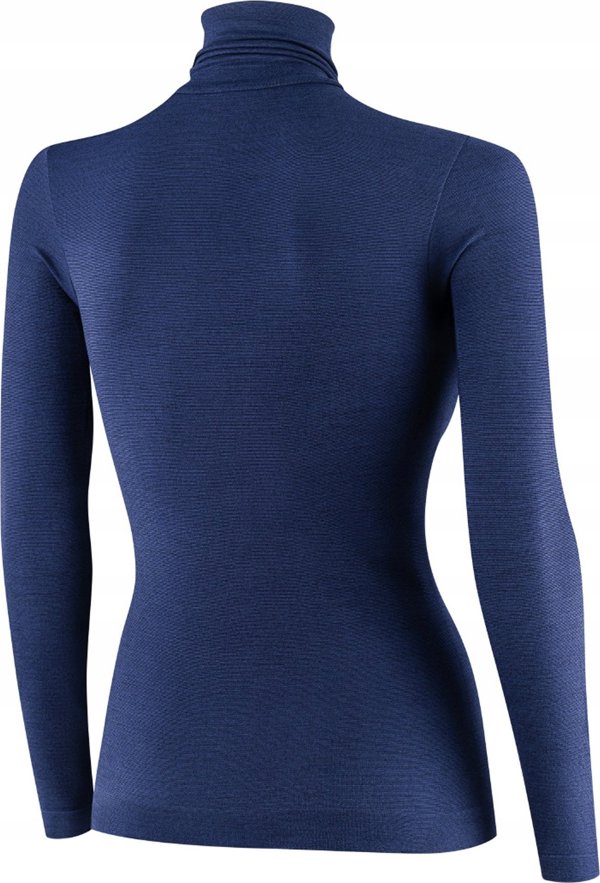 Μπλούζα γυναικεία με ζιβάγκο COMFORT MERINO μπλε S Brubeck LS1627W