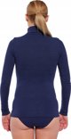 Μπλούζα γυναικεία με ζιβάγκο COMFORT MERINO μπλε S Brubeck LS1627W