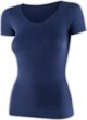 Brubeck SS1398W Γυναικείο μπλουζάκι με κοντό μανίκι COMFORT MERINO μπλε XL