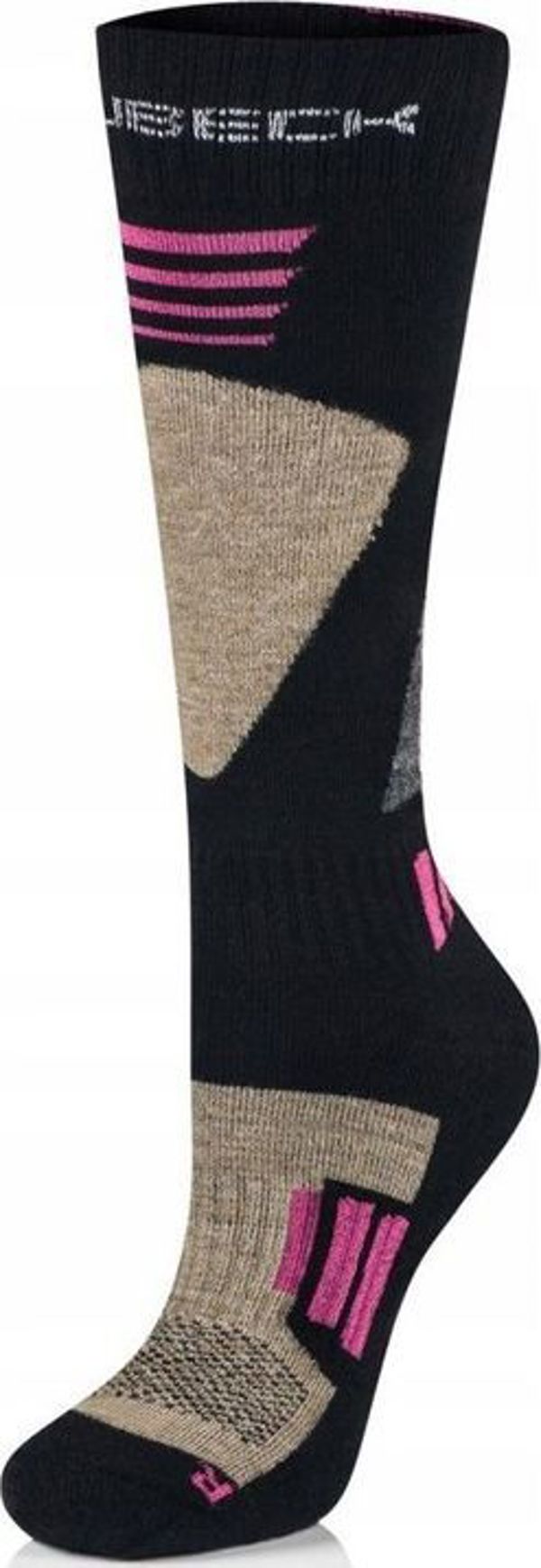 Κάλτσες γυναικείες Brubeck BSK001/W Ski Force μαύρο/ροζ S/36-38