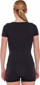 Brubeck SS1398W Γυναικεία μπλούζα με κοντό μανίκι COMFORT MERINO μαύρο S