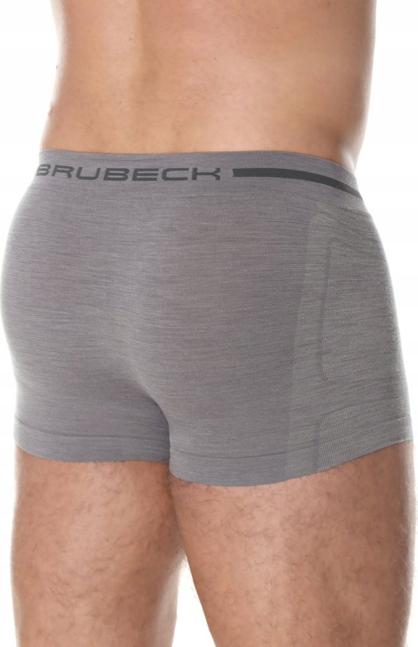 Ανδρικά μποξεράκια Brubeck BX10430 COMFORT WOOL σκούρο γκρι S