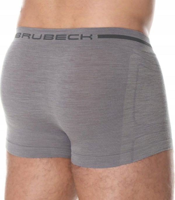 Ανδρικά μποξεράκια Brubeck BX10430 COMFORT WOOL σκούρο γκρι S