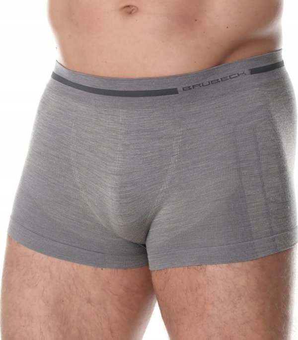 Ανδρικά μποξεράκια Brubeck BX10430 COMFORT WOOL σκούρο γκρι S