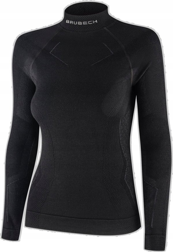 Γυναικεία μπλούζα Brubeck LS1665W EXTREME MERINO μαύρο L