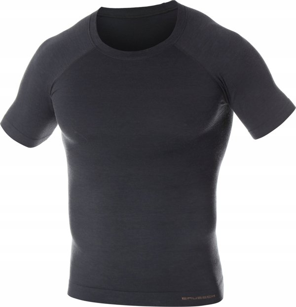 Brubeck SS11710 Ανδρικό μπλουζάκι με κοντό μανίκι ACTIVE WOOL γραφίτης XXL