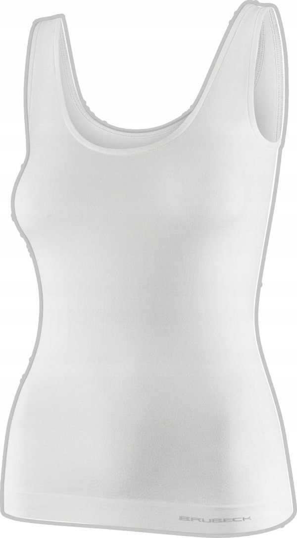 Brubeck TA1059W Γυναικεία μπλούζα χωρίς μανίκια COMFORT MERINO κρεμ M