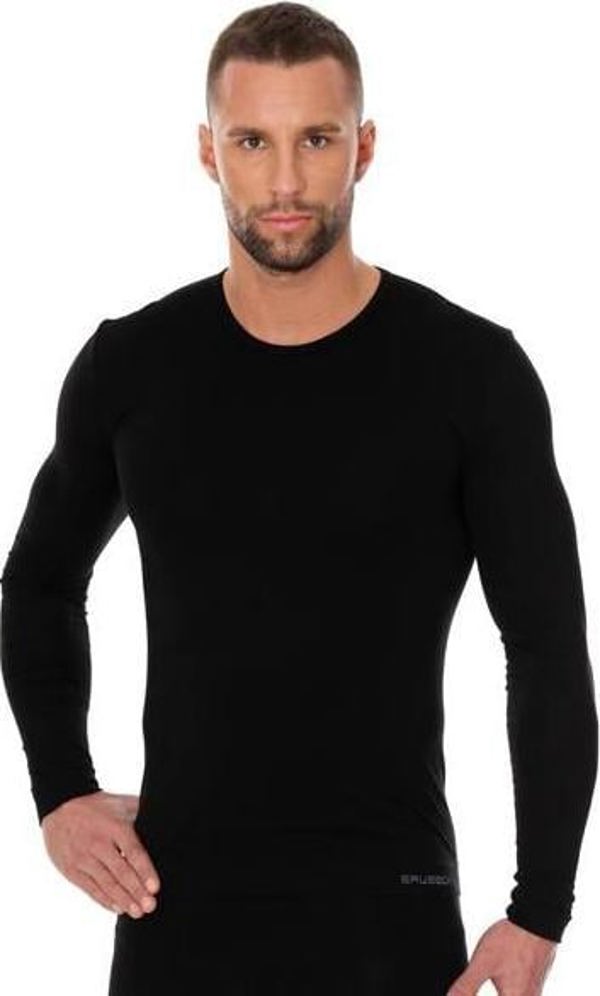 Brubeck LS01120A Ανδρική μπλούζα με μακρύ μανίκι μαύρο XL