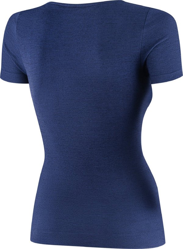Brubeck SS1398W Γυναικείο μπλουζάκι με κοντό μανίκι COMFORT MERINO μπλε L