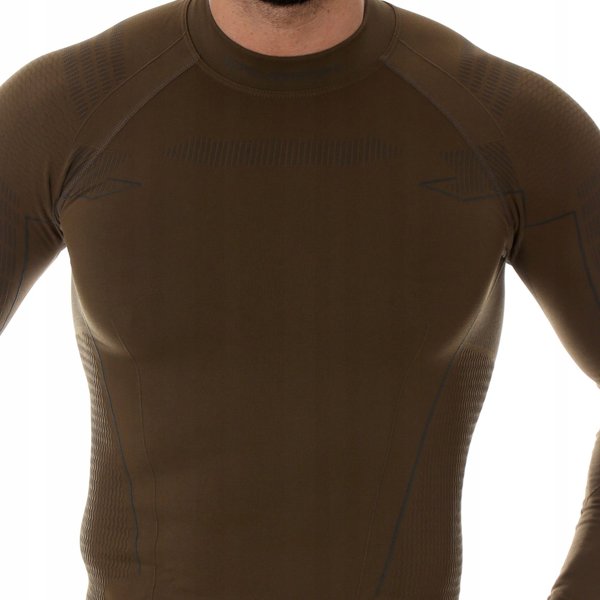 Brubeck LS14860 Ανδρική μπλούζα Ranger Thermo χακί XL