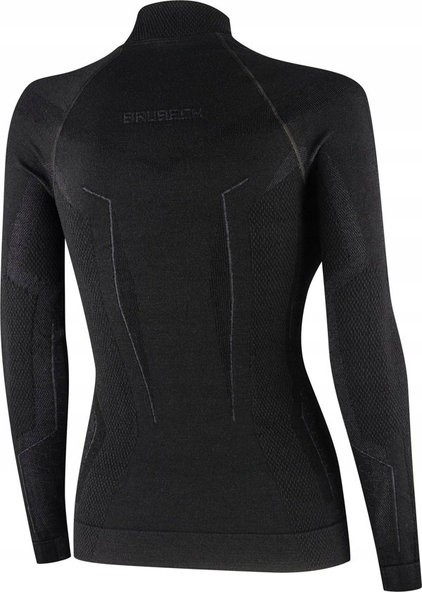 Brubeck LS1665W Γυναικεία μπλούζα EXTREME MERINO μαύρο M