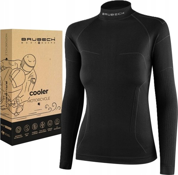 Brubeck LS1657W Γυναικεία μπλούζα COOLER μαύρο L
