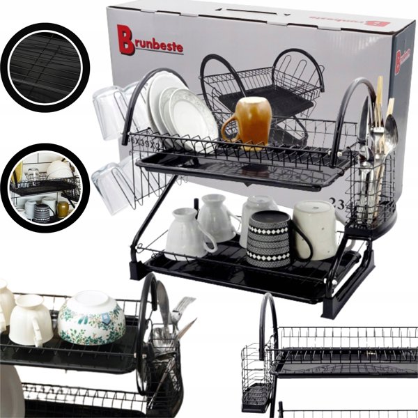 Στεγνωτήριο πιάτων 2 επιπέδων Brunbeste 56 X 25 X 39 CM BRUNBESTE BB-3407 14392963 5906716934071