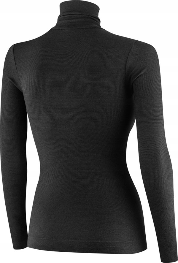 Μπλούζα Brubeck LS1627W γυναικεία με ζιβάγκο COMFORT MERINO μαύρο L