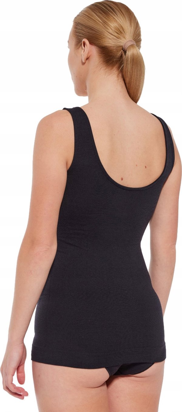 Brubeck TA1059W Γυναικείο αμάνικο μπλουζάκι COMFORT MERINO μαύρο M