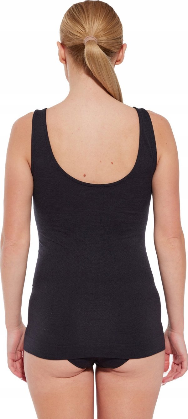 Brubeck TA1059W Γυναικείο αμάνικο μπλουζάκι COMFORT MERINO μαύρο M