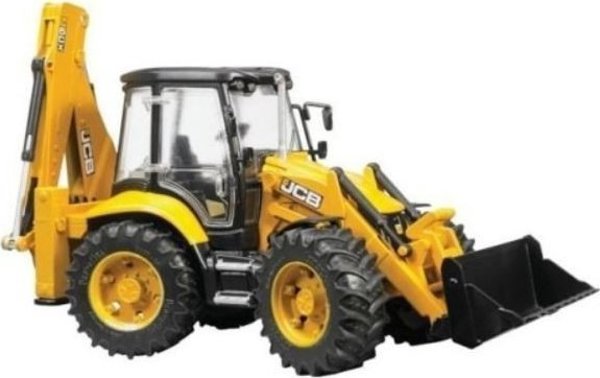 Bruder Εκσκαφέας-Φορτωτής JCB 5CX Eco (02454) με Ρυθμιζόμενο Βραχίονα και Καμπίνα που Ανοίγει